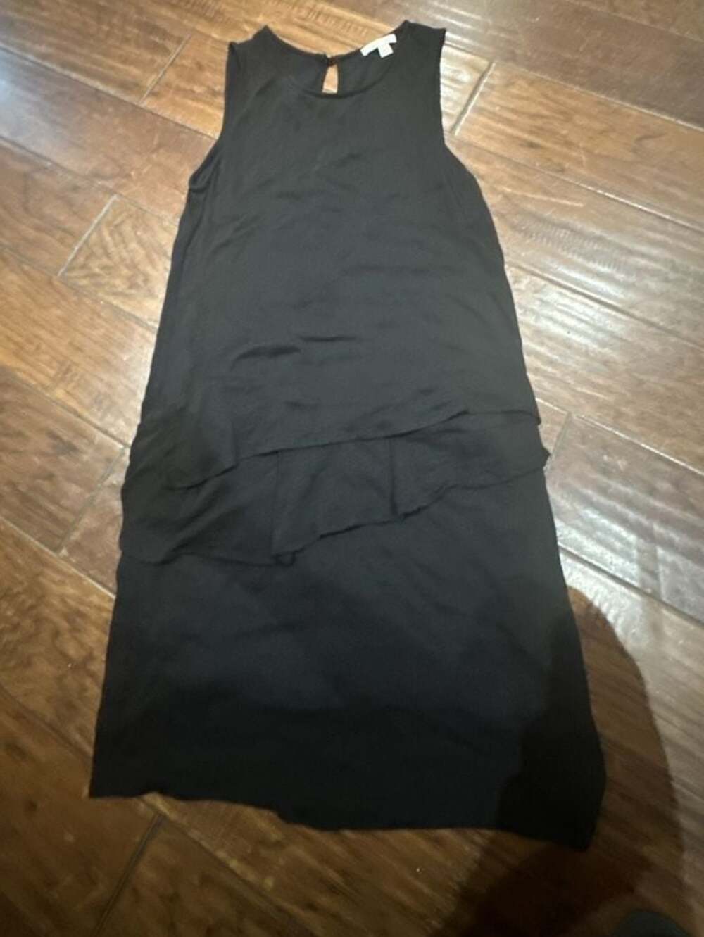 Ella Moss Black Sleeveless Peplum Dress Size S